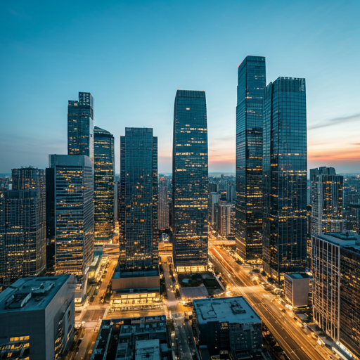 Modern city view